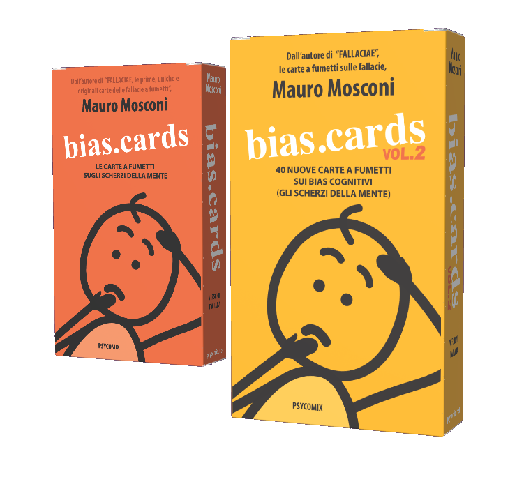 BIAS.CARDS: le carte a fumetti sugli scherzi della mente